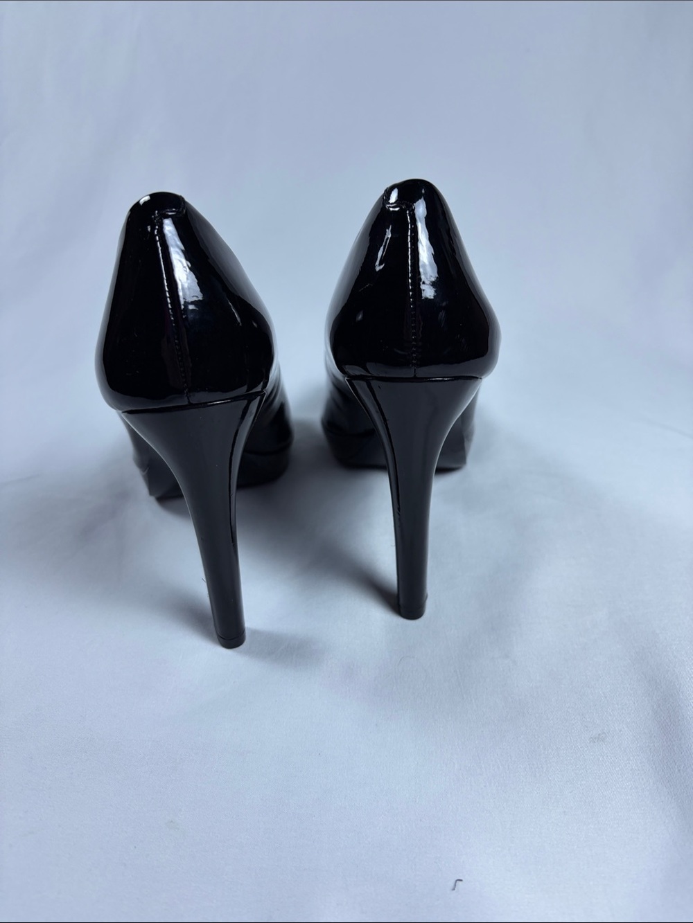 gianni bini heels Black Patent Peep Toe Size 8 - Picture 6 of 9